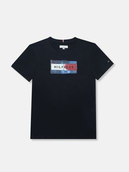 Tommy Hilfiger - Boys Blue Cotton T-shirt