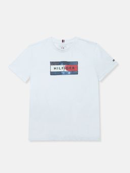 Tommy Hilfiger - Boys White Cotton T-shirt