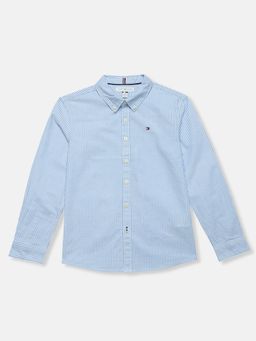 Tommy Hilfiger - Boys Blue Cotton Shirt