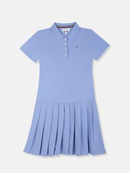 Tommy Hilfiger - Girls Blue Cotton Dress