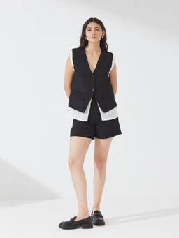 Depano - Black Tuxed Up Summer Co-Ord