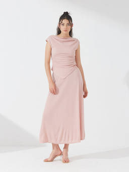 Depano - Dusty Pink Ruched Co-Ord Set