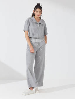 Depano - Grey Polo Neck Co-Ord
