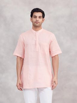 Fabindia - Pink Cotton Short Kurta