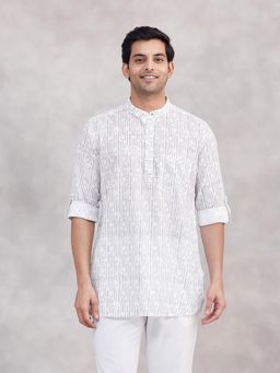 Fabindia - White Cotton Short Kurta