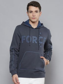 Alcis - Men Navy Blue Printed Hooded