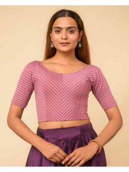BINDIGASM'S ADVI - Women Onion Checks Stitched Blouse