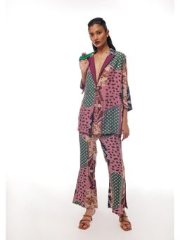 Pallavi Agarwal - Women's Cotton Multicolored V-Neck Co-Ord