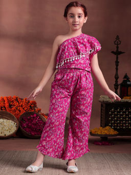 Libas Kids - Pink Printed Co-Ord (Set of 2)