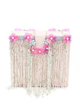 Odette - Pink Embellished Clutch