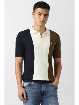 Van Heusen - Men Multi Colorblock Collar Neck Polo T-Shirt