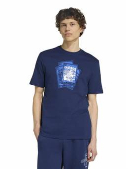 adidas Originals - Men Navy Blue BIRD CARD T-Shirt
