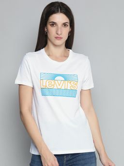 Levi's - Womens White Crew Neck T-Shirt (XS)