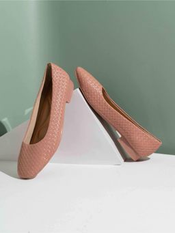 Inc.5 - Womens Peach Casual Solid Sqaure Toe Pumps