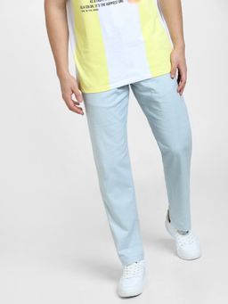 Jack & Jones - Blue Mid Rise Linen Pants