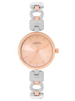 French Connection - Beige Women's Stainless Steel Analog Watch- FCN0101TM (M)