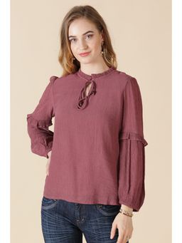 Gipsy - Aubergine Chiffon Top