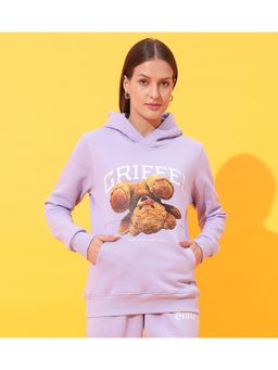 Griffel - Upside Down Teddy Purple Sweatshirt