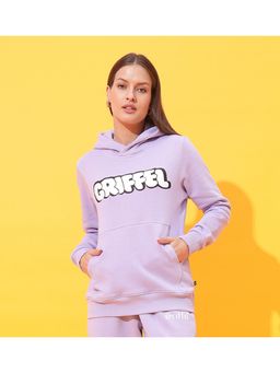 Griffel - Bubble Logo Regular fit Purple Hoodie