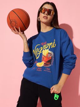 Griffel - Negroni Oversized Royal Blue Sweatshirt
