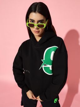 Griffel - 9 Star Oversized Black Sweatshirt