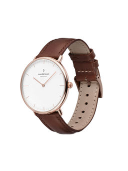 Nordgreen - Women White Nativer Combination Leather Watch (NR36RGLEBRXX) (M)