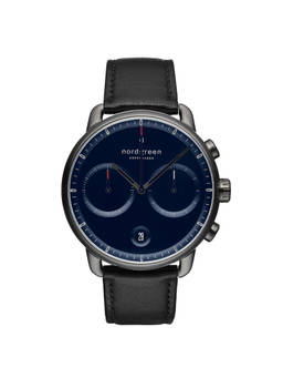 Nordgreen - Men Navy Blue Pioneer Combination Leather Watch (PI42GMLEBLNA) (L)