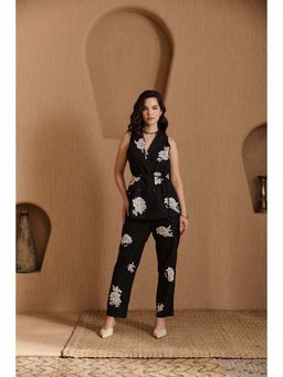 Label Deepika Nagpal - Black Robin Co-Ord (Set of 3)