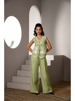 Label Deepika Nagpal - Green Desiree Co-Ord (Set of 2)
