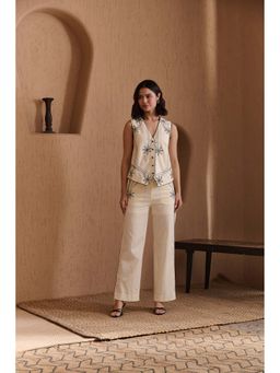 Label Deepika Nagpal - White Niva Co-Ord (Set of 2)