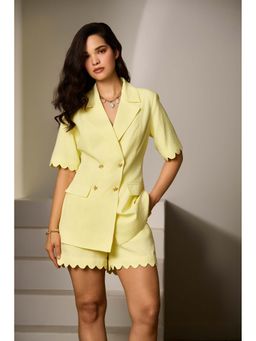 Label Deepika Nagpal - Yellow Tess Co-Ord (Set of 2)