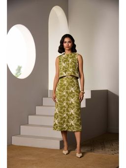 Label Deepika Nagpal - Green Kaia Co-Ord (Set of 2)