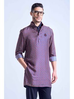 S&N by Shantnu Nikhil - Men Purple Adamas Kurta