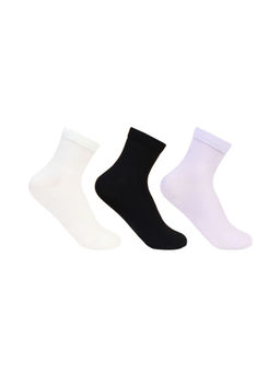 Bonjour - Silken Ankle Socks for Women (Pack of 3)