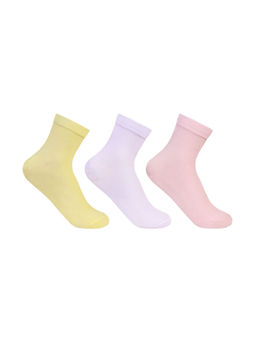 Bonjour - Silken Ankle Socks for Women (Pack of 3)