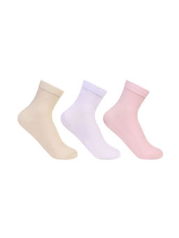 Bonjour - Silken Ankle Socks for Women (Pack of 3)