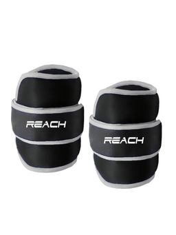 Reach - Premium Adjustable Ankle Weights for Fitness (500 Grams, Grey)