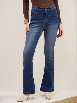 ZUMMER - Blue Wash Denim Bellbottom Jeans