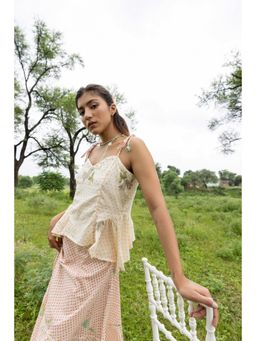 Anuvas - Off White Hello Molly Cotton Top