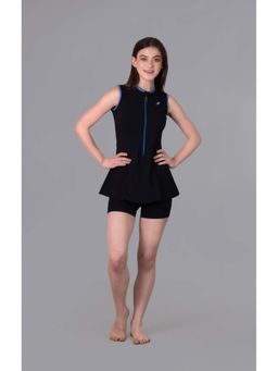 Keepfit - Black Zipper Swimset