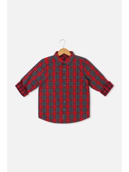 Allen Solly - Boys Multi-Color Regular Fit Check Casual Shirt