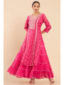 Soch - Women Pink Printed Kurta