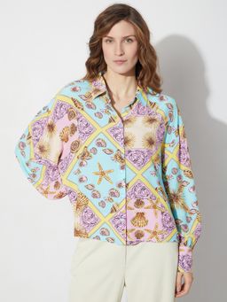 VERO MODA - Multi-color Abstract Print Shirt
