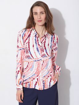 VERO MODA - Light Pink Abstract Print Shirt