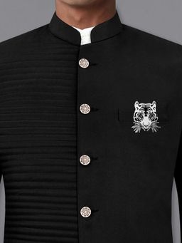 PELUCHE - Ruthless Tiger Silver Stainless Steel Brooch