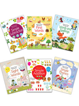 Pegasus - 6 Wipe & Clean Books Free Pens