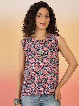 InWeave - Navy Blue Different Top