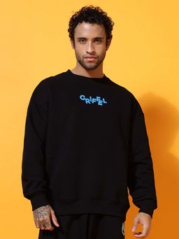 Griffel - Hellucination Oversized Black Sweatshirt