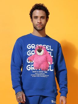 Griffel - Big Teddy Regular Fit Royal Blue Sweatshirt