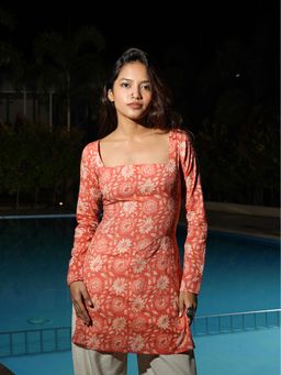 NISHORAMA - Ruhi Sleeved Corset Kurti